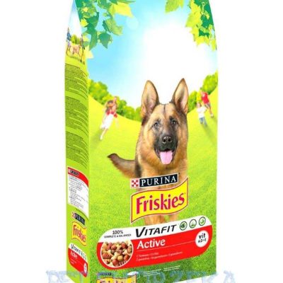 FRISKIES Briketi za pse Adult Active Meso 15kg